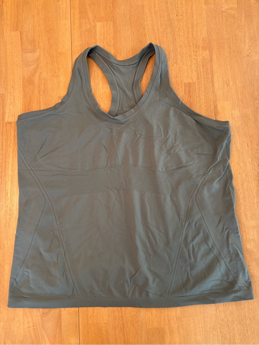 Athleta Momentum Racerback Tank - gray/green - 2X